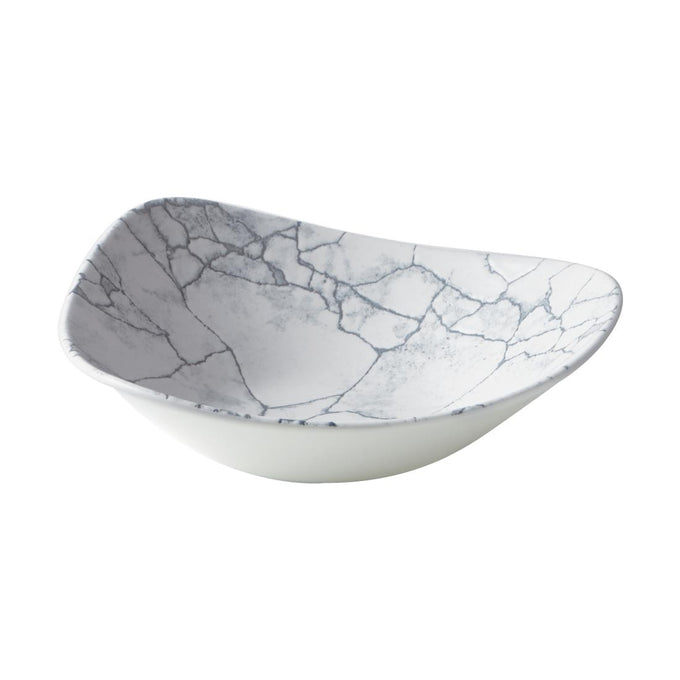 Bols triangulaires Studio Prints Kintsugi Pearl Lotus Grey 228 mm (lot de 12) - Churchill