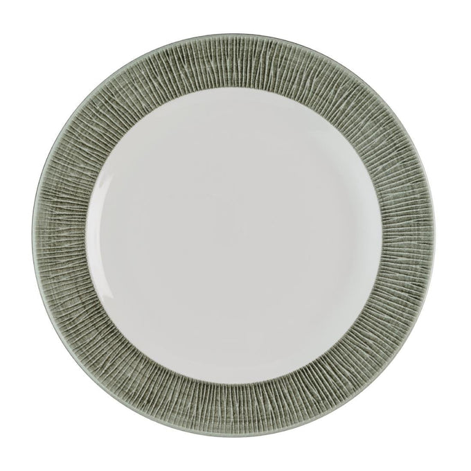 Assiettes classiques Bamboo Ceramic Spinwash Alpine 273 mm (lot de 12) - Churchill