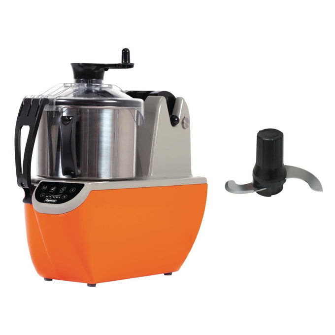 Cutter à vitesse variable et cadran à LEDS CL222 avec lame lisse CL8001 - cuve 5,4 L - Dynamic