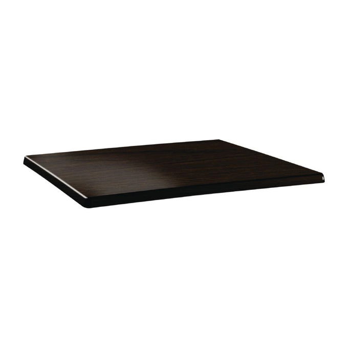 Plateau de table rectangulaire Classic Line 120 × 80 cm wengé - Topalit