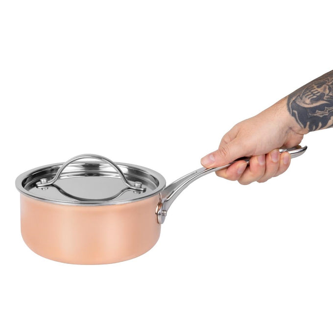 Batterie de cuisine en cuivre triple parois 3 pièces Cook Like A Pro - Vogue