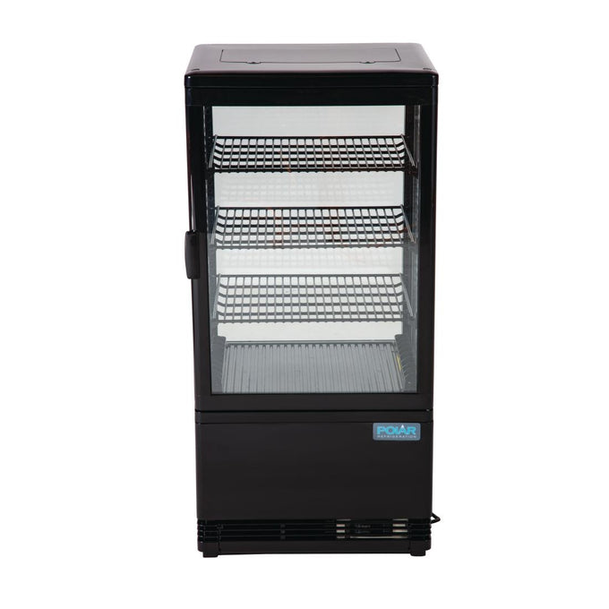 Vitrine réfrigérée économe en énergie série C noire 68 L - Polar