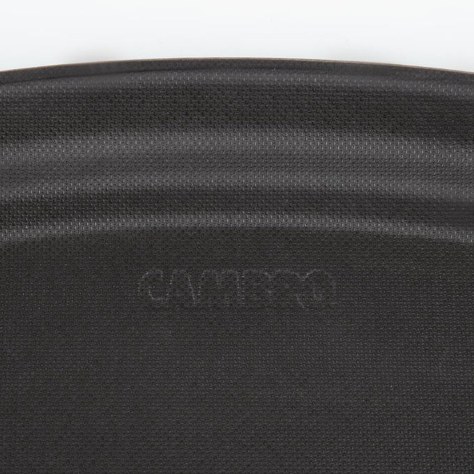 Plateau de service ovale fibre de verre antidérapant Camtread noir 60 cm - Cambro