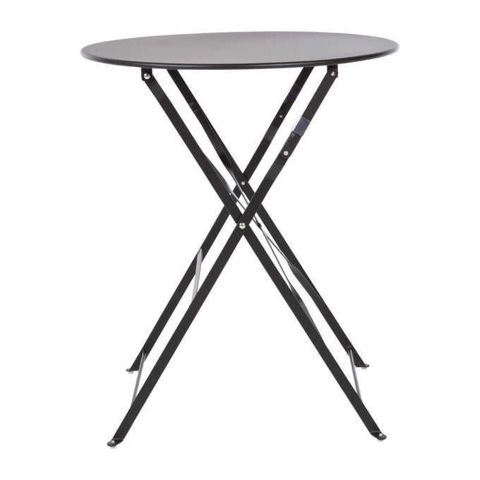 Table de terrasse en acier noire - Bolero