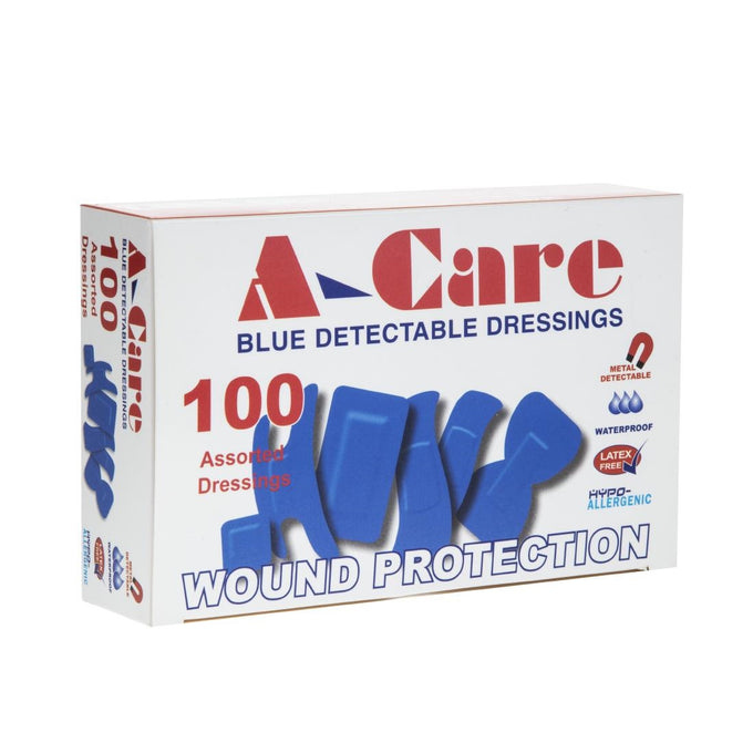 Pansements bleus assortis (lot de 100) - Aero