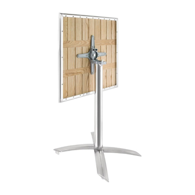 Table bistro carrée plateau basculant frêne 600 mm - Bolero