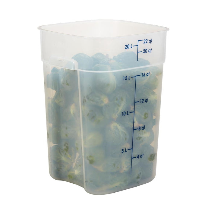 Boîte en polypropylène FreshPro CamSquare 20,8 L - Cambro
