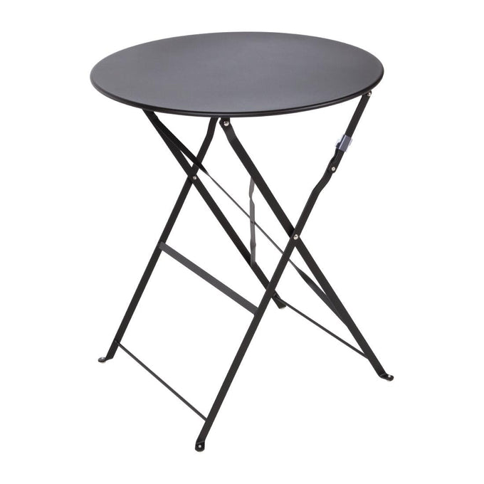 Table de terrasse en acier noire - Bolero
