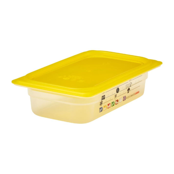 Bac en polypropylène Safetrak IML GN 1/4 65 mm - Cambro
