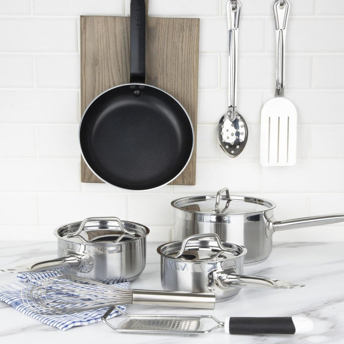 Ensemble 4 pièces casseroles avec couvercles et poêle Cook Like A Pro