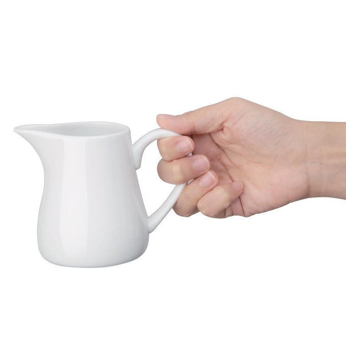 Pots à lait blancs 212 ml (lot de 6) - Olympia