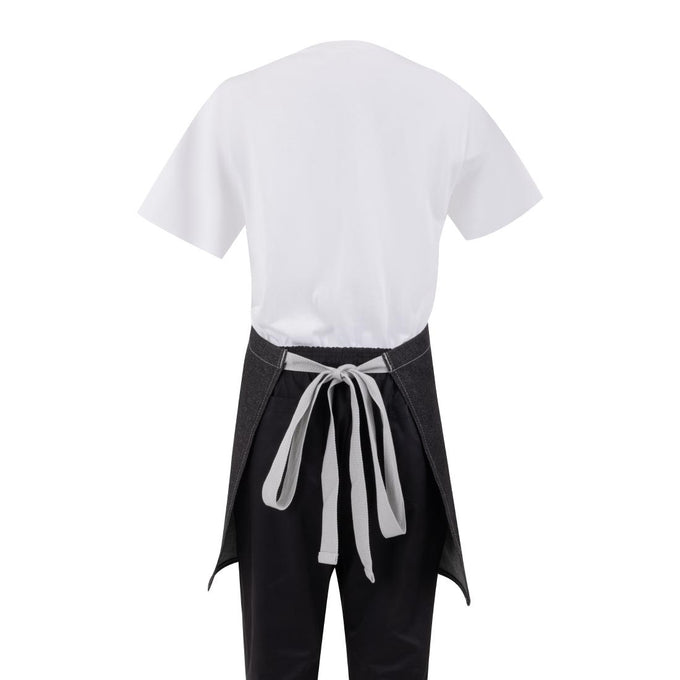 Tablier serveur court denim noir 760 mm - Southside