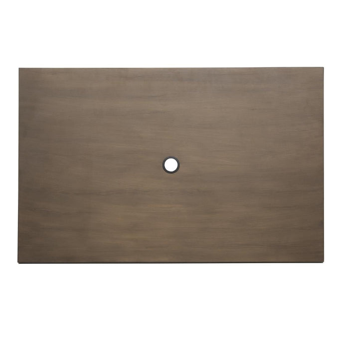 Table d'extérieur en aluminium et bois Complete 120 × 76 cm bois noir - Bolero