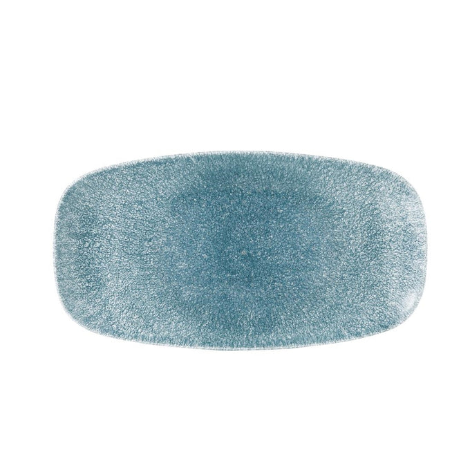 Assiettes oblongues Studio Prints Raku Oblong 355 mm Topaz Blue (lot de 6) - Churchill