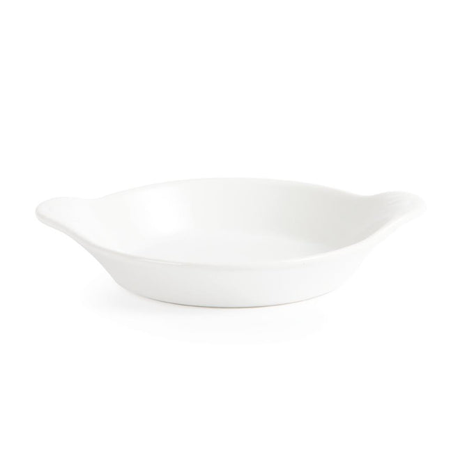Plats ronds à oreilles Whiteware 170 × 140 mm (lot de 6) - Olympia