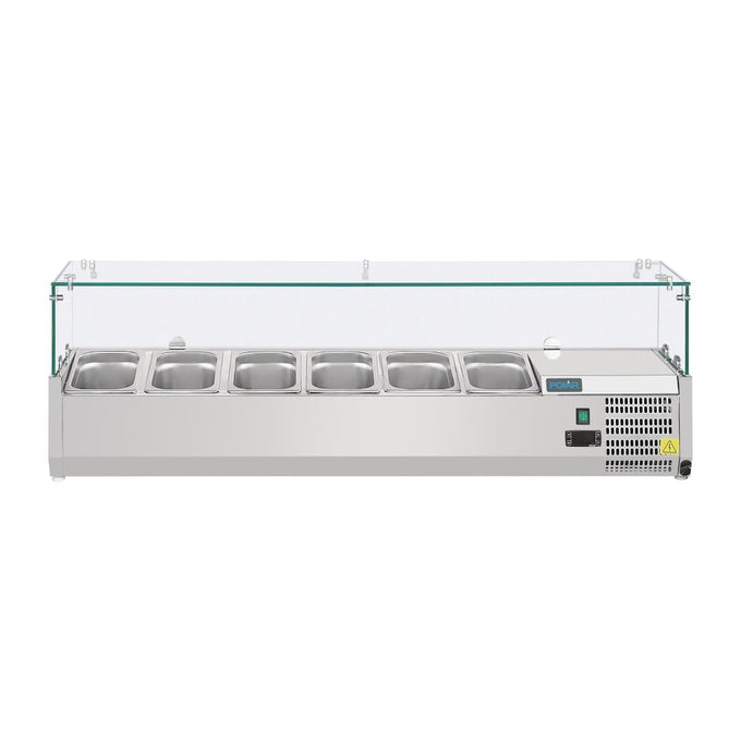 Saladette réfrigérée pour comptoir à pizza Série G 6x GN 1/4 - Polar