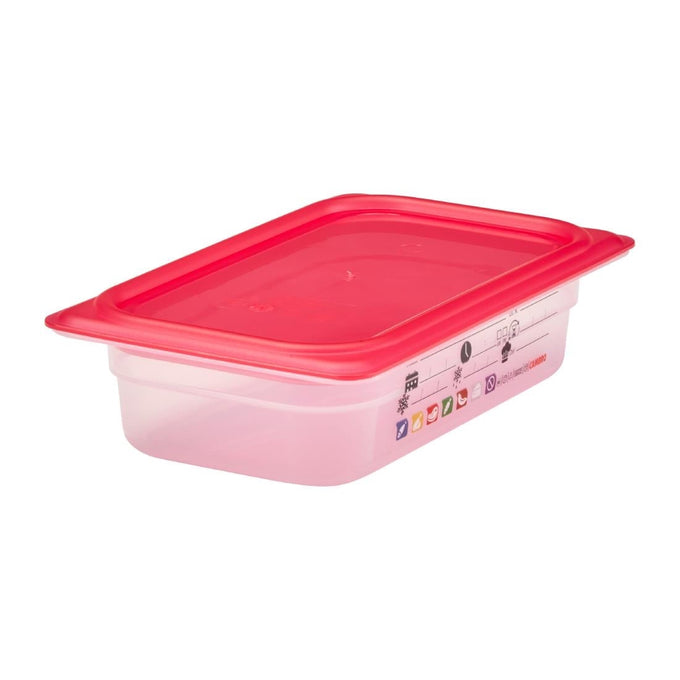 Bac en polypropylène Safetrak IML GN 1/4 65 mm - Cambro