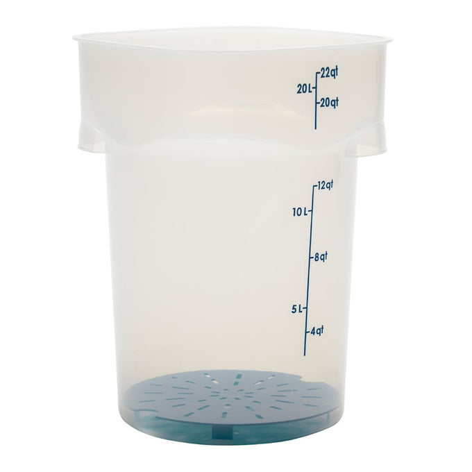 Égouttoir en polypropylène FreshPro CamRound bleu - Cambro