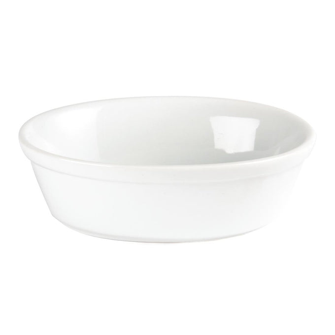 Plats à gratin ovales Whiteware 161 × 116 mm (lot de 6) - Olympia
