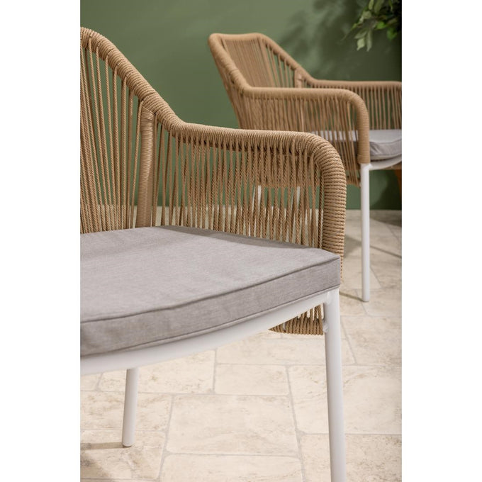 Fauteuils d'extérieur en rotin PE tressé Bay miel (lot de 2) - Bolero