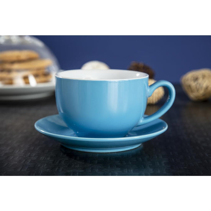 Tasses à cappuccino Café bleues 340 ml (lot de 12) - Olympia