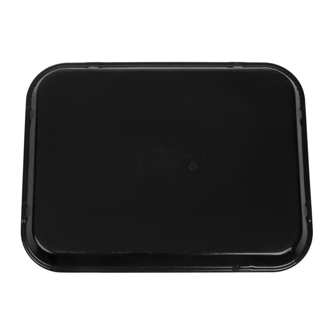 Plateau rectangulaire antidérapant en fibre de verre EpicTread noir 350 mm - Cambro