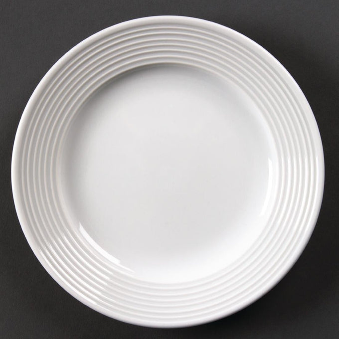 Assiettes à bord large Linear 165 mm (lot de 12) - Olympia