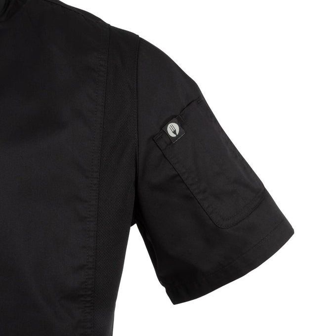 Veste de cuisine mixte Cool Vent Urban Springfield noire - Chef Works