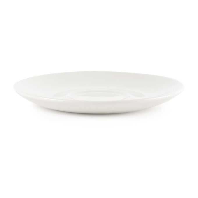 Soucoupes à cappuccino Plain Whiteware 160 mm (lot de 24) - Churchill
