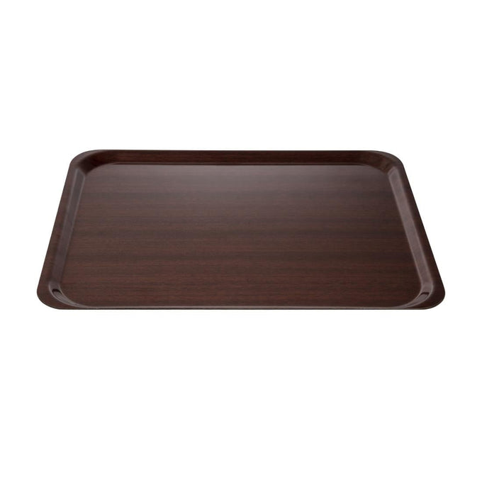 Plateau stratifié lisse Capri acajou 460 mm - Cambro