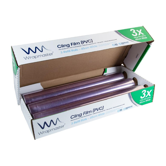 Recharges de film fraîcheur 300m x 450 mm (lot de 3) - Wrapmaster