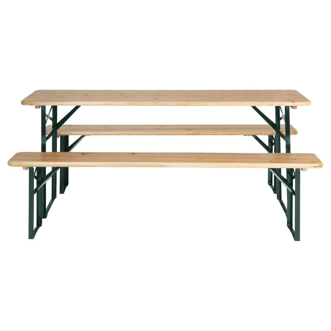 Ensemble brasserie table et bancs 1770 × 500 mm - Bolero