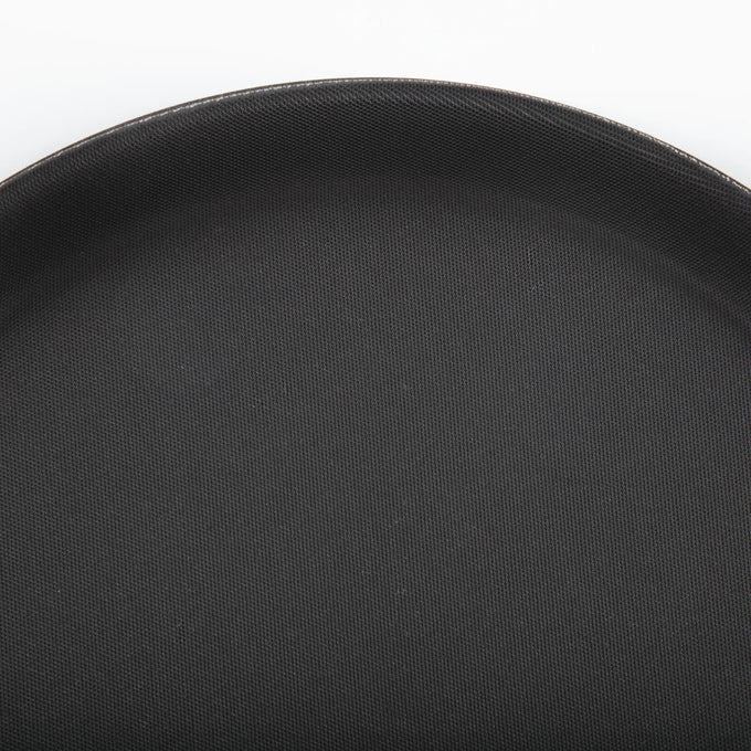 Plateau antidérapant en plastique Kristallon rond noir 280 mm - Olympia