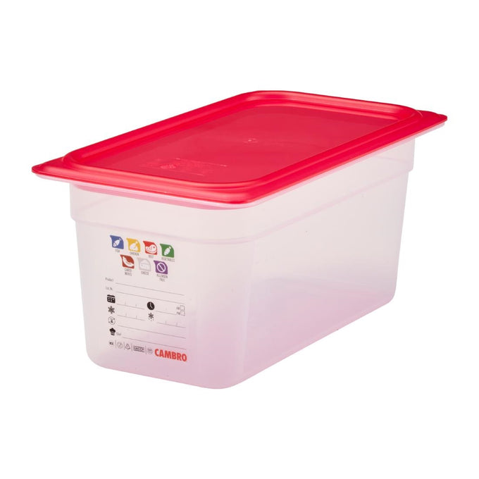 Bac en polypropylène Safetrak IML GN 1/3 150 mm - Cambro