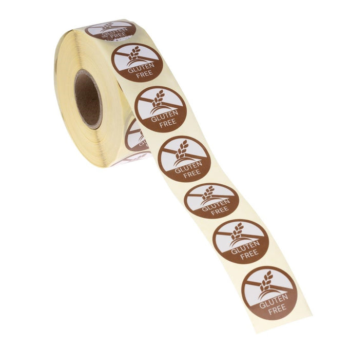 Étiquettes allergies alimentaires "Sans gluten" (lot de 1000) - Hygiplas