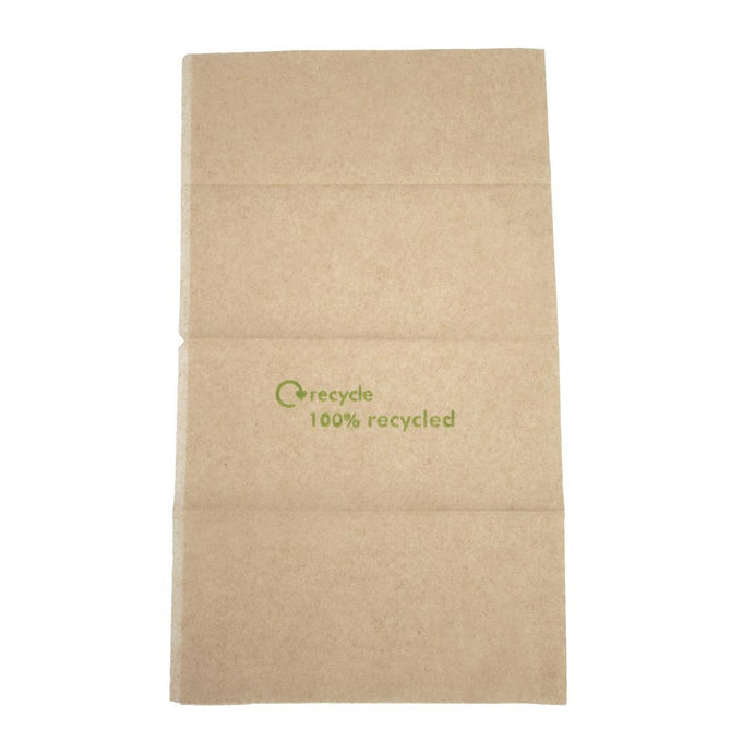 Serviettes pré-pliées 1 pli en papier recyclé 320 × 300 mm (lot de 6000) - Swantex