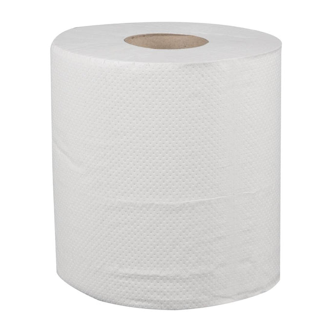 Bobines blanches 2 plis à dévidage central (lot de 6) - Jantex