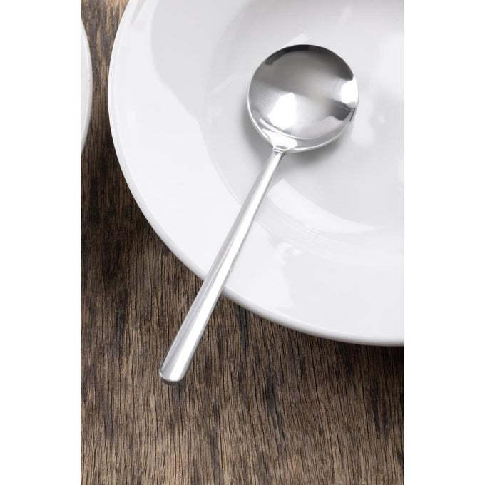 Cuillère à soupe ronde Henley (lot de 12) - Olympia