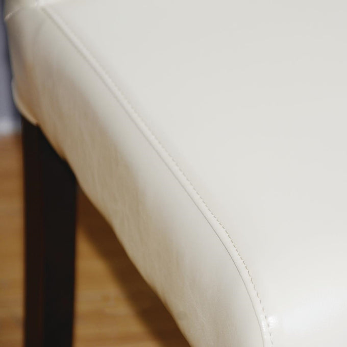 Chaises en simili cuir crème (lot de 2) - Bolero
