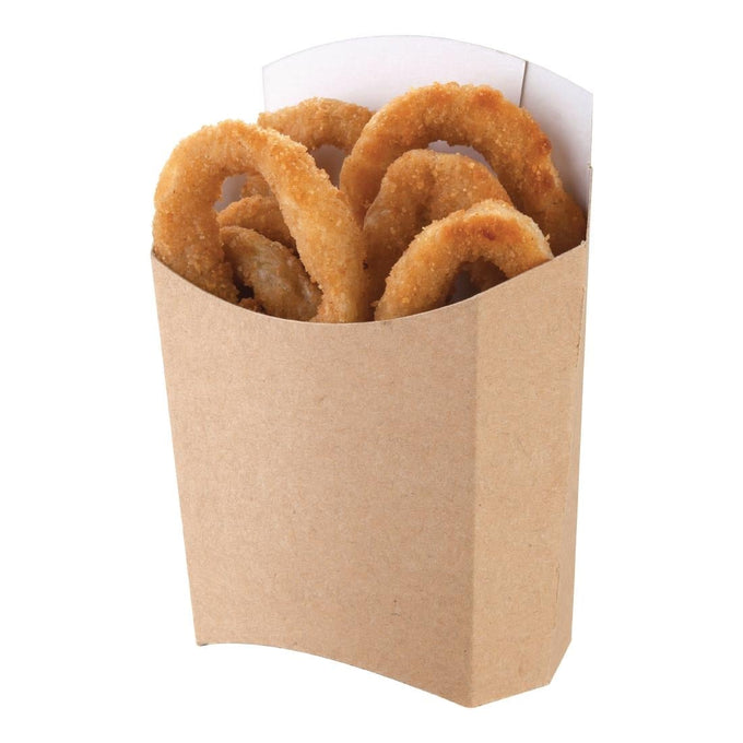 Grands étuis à frites kraft compostables (lot de 1000) - Colpac