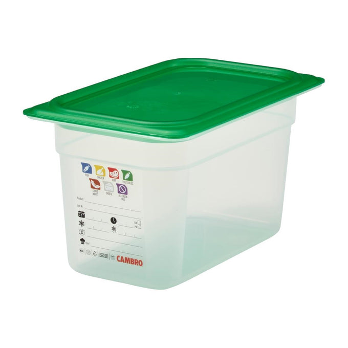 Bac en polypropylène Safetrak IML GN 1/4 150 mm - Cambro