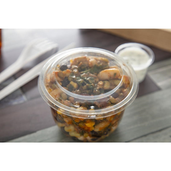 Couvercles PET recyclables 95 mm pour pots de 227 ml, 340 ml et 454 ml OHCO (lot de 1800) - Faerch