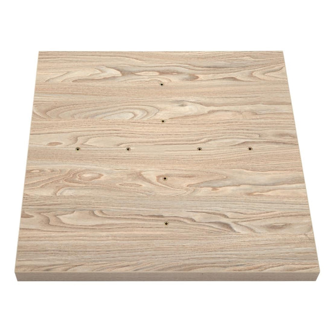 Plateau de table carré 600 mm effet bois clair - Bolero