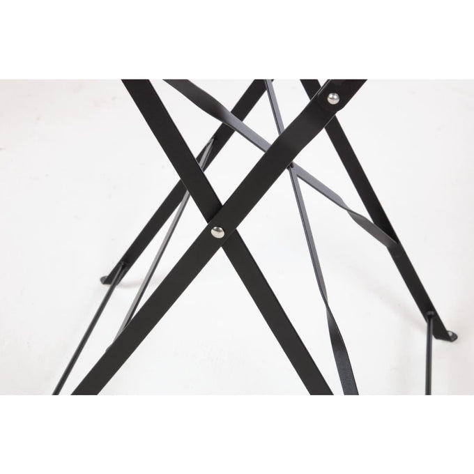 Table de terrasse en acier noire - Bolero