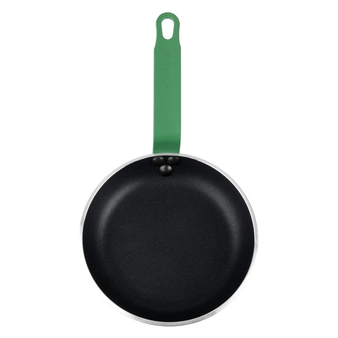 Poêle aluminium antiadhésive Teflon Platinum Plus avec manche vert 200 mm - Hygiplas