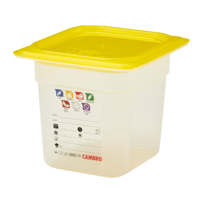 Bac en polypropylène Safetrak IML GN 1/6 150 mm - Cambro