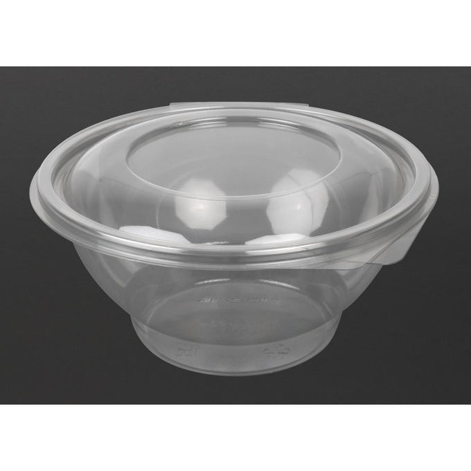 Bols à salade recyclables avec couvercle Contour 1000 ml (lot de 200) - Faerch