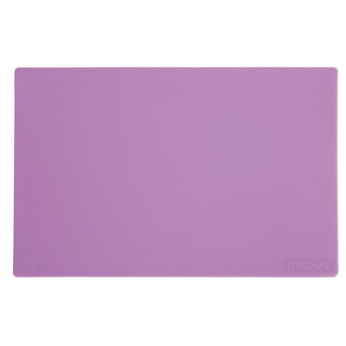 Planche à découper standard basse densité violette - L 450 x P 300 x H 10 mm - Hygiplas