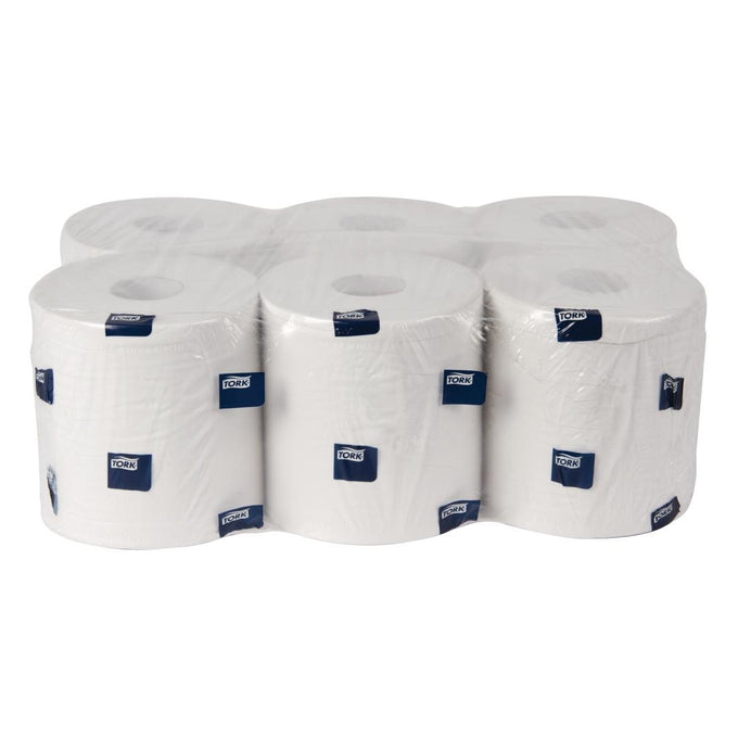 Bobines blanches pour distributeur à dévidage central (lot de 6) - Tork