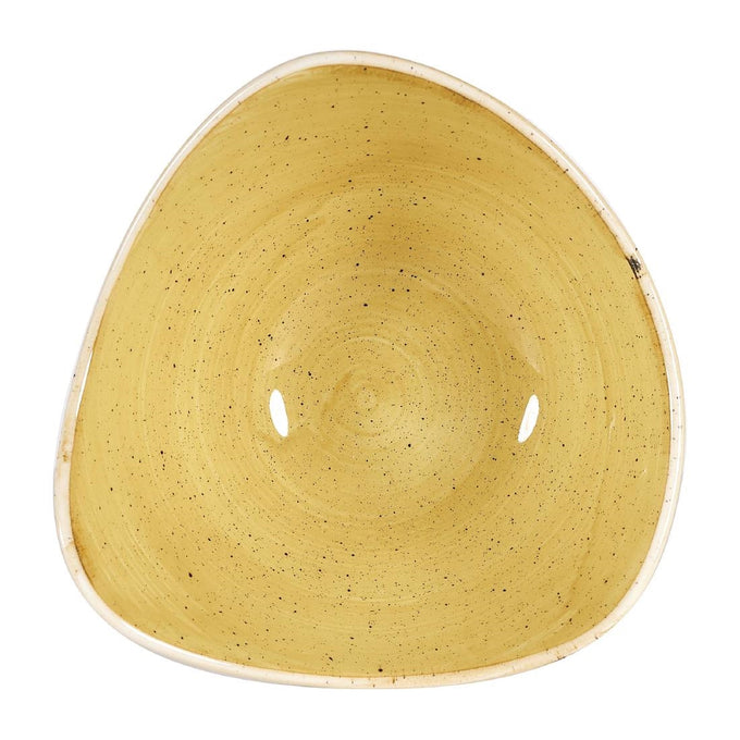 Bols triangulaires Stonecast Mustard Seed Yellow 153 mm (lot de 12) - Churchill